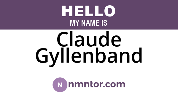 Claude Gyllenband