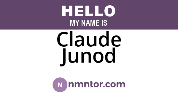 Claude Junod