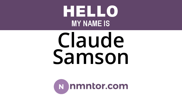 Claude Samson