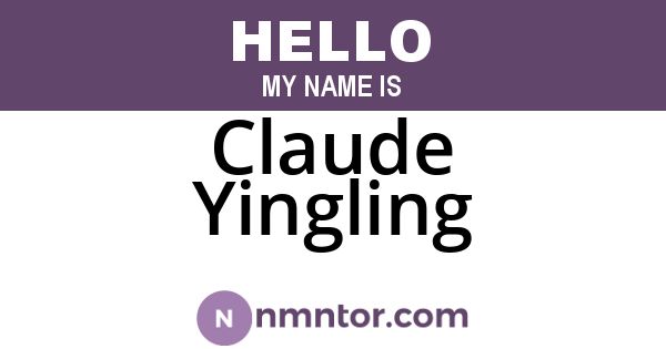 Claude Yingling