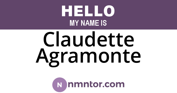 Claudette Agramonte