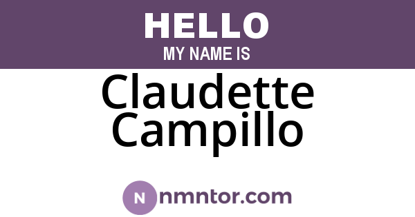 Claudette Campillo