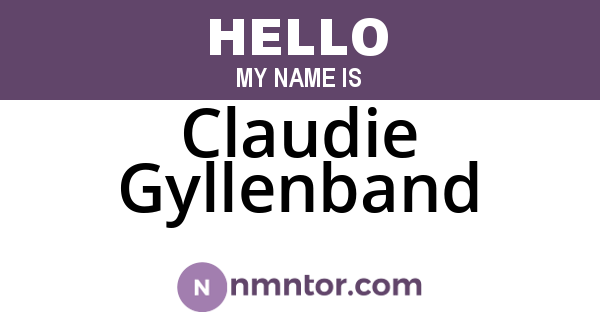 Claudie Gyllenband