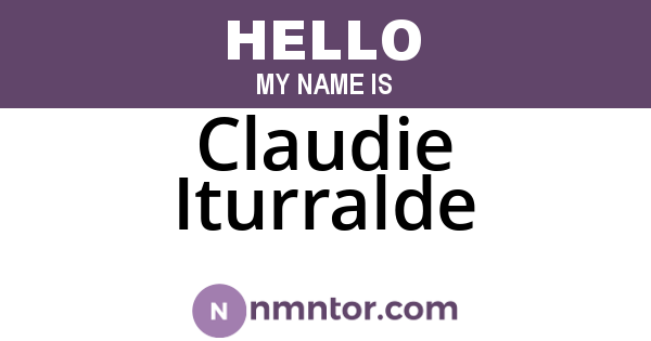 Claudie Iturralde