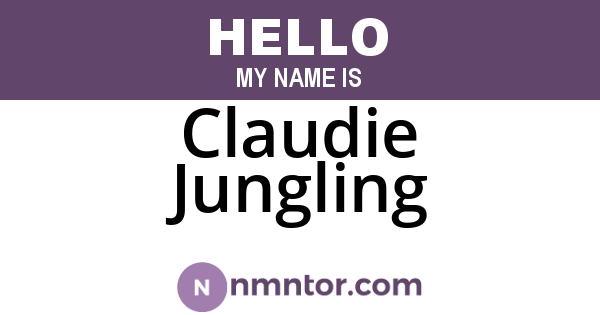 Claudie Jungling