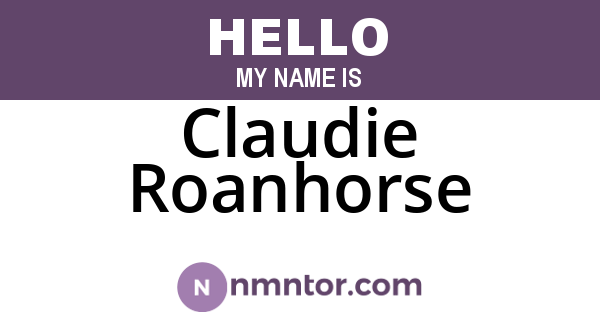 Claudie Roanhorse