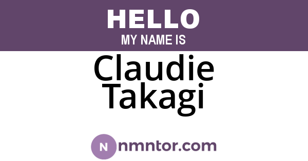 Claudie Takagi