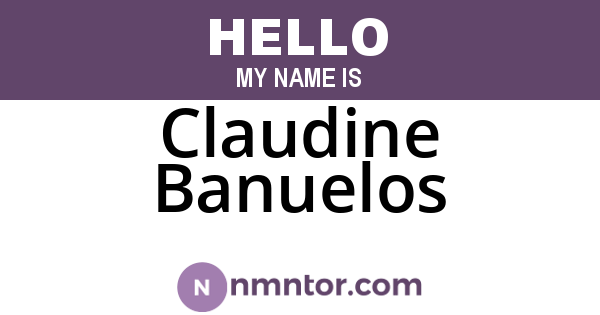 Claudine Banuelos