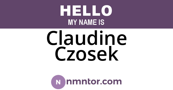 Claudine Czosek