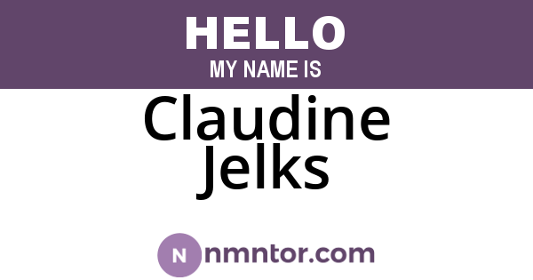 Claudine Jelks