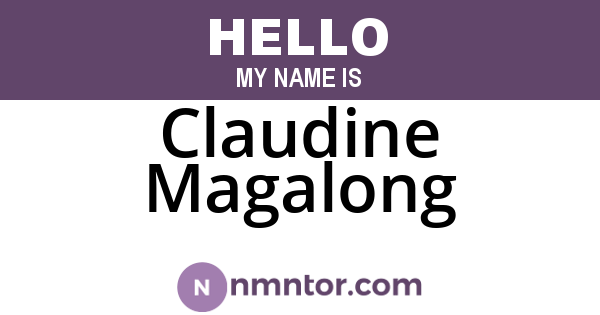 Claudine Magalong