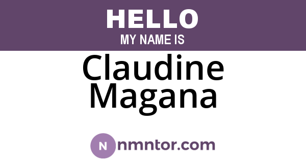 Claudine Magana