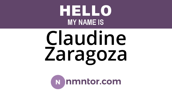 Claudine Zaragoza