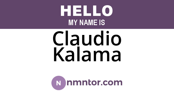 Claudio Kalama
