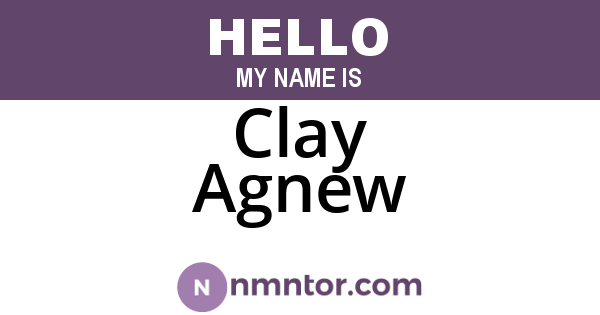 Clay Agnew