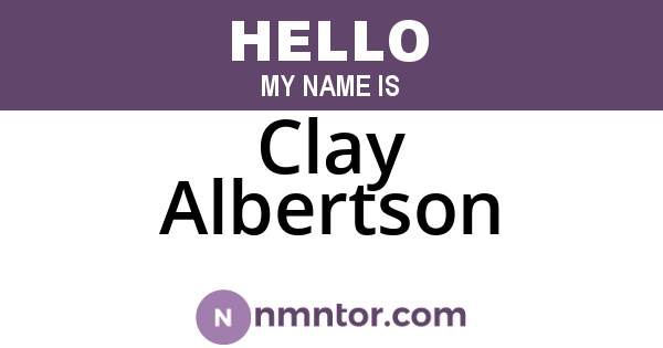 Clay Albertson