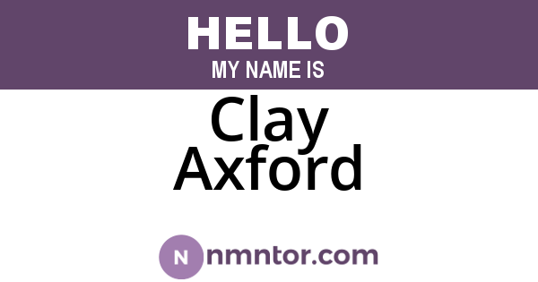 Clay Axford