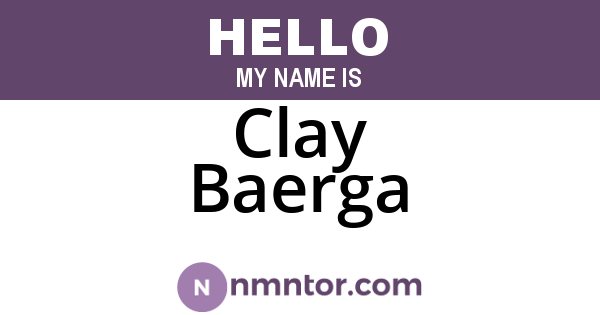 Clay Baerga