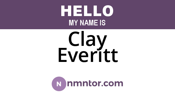 Clay Everitt