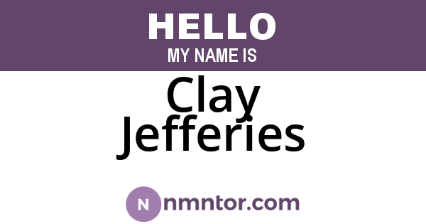 Clay Jefferies