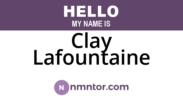 Clay Lafountaine