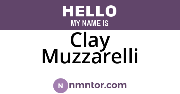 Clay Muzzarelli