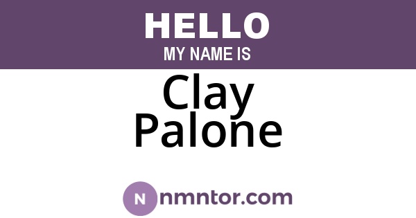 Clay Palone