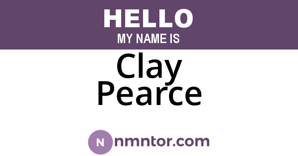Clay Pearce