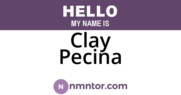 Clay Pecina