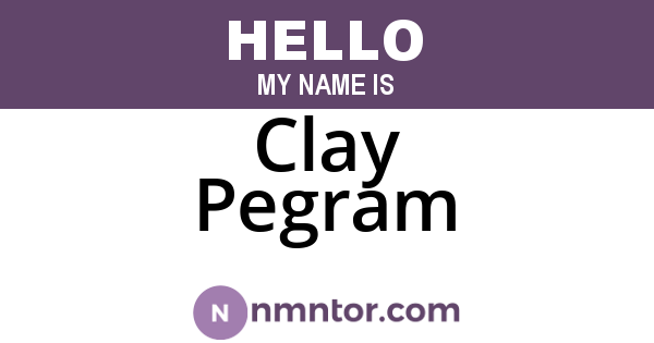 Clay Pegram