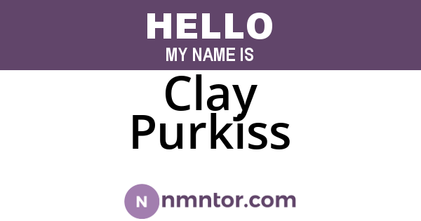 Clay Purkiss