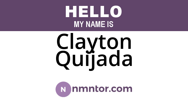 Clayton Quijada
