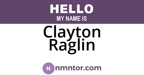 Clayton Raglin