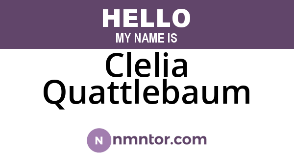 Clelia Quattlebaum