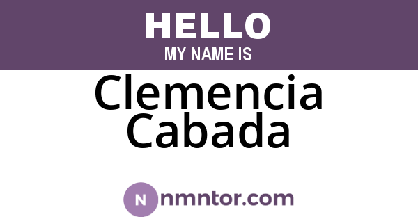 Clemencia Cabada