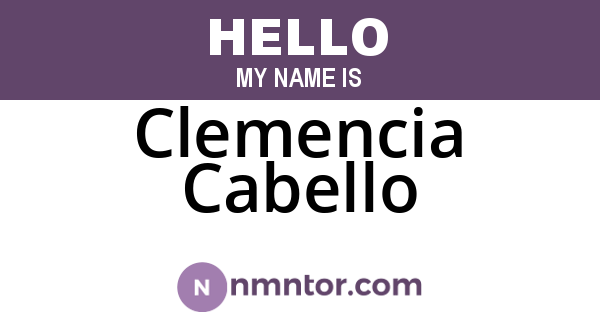 Clemencia Cabello