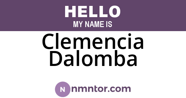 Clemencia Dalomba