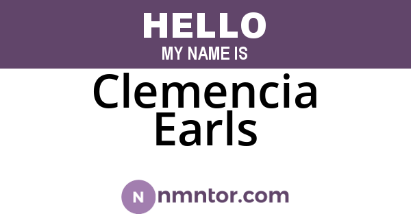 Clemencia Earls