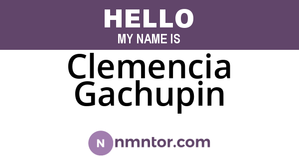 Clemencia Gachupin