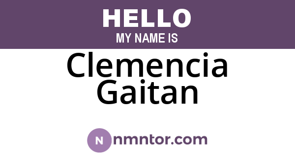 Clemencia Gaitan