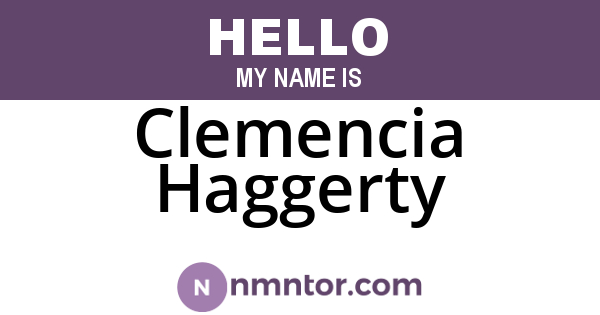 Clemencia Haggerty