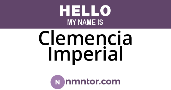 Clemencia Imperial