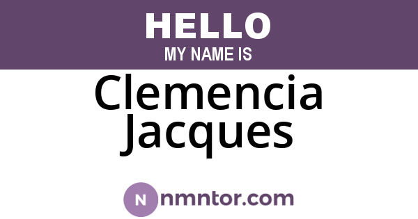 Clemencia Jacques
