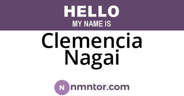 Clemencia Nagai