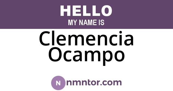 Clemencia Ocampo