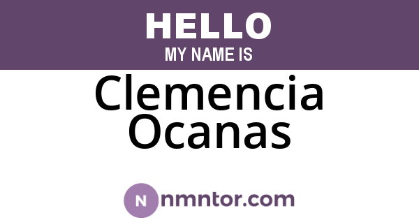 Clemencia Ocanas
