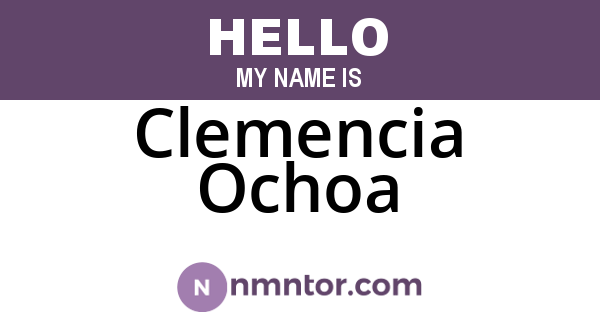 Clemencia Ochoa