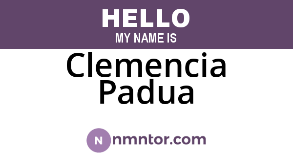 Clemencia Padua