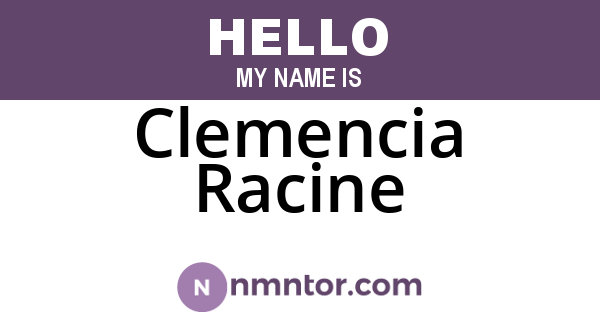 Clemencia Racine
