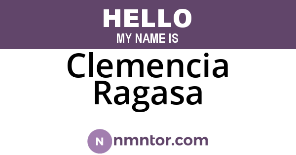 Clemencia Ragasa